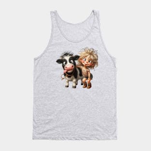 Photo With A Cow Tank Top